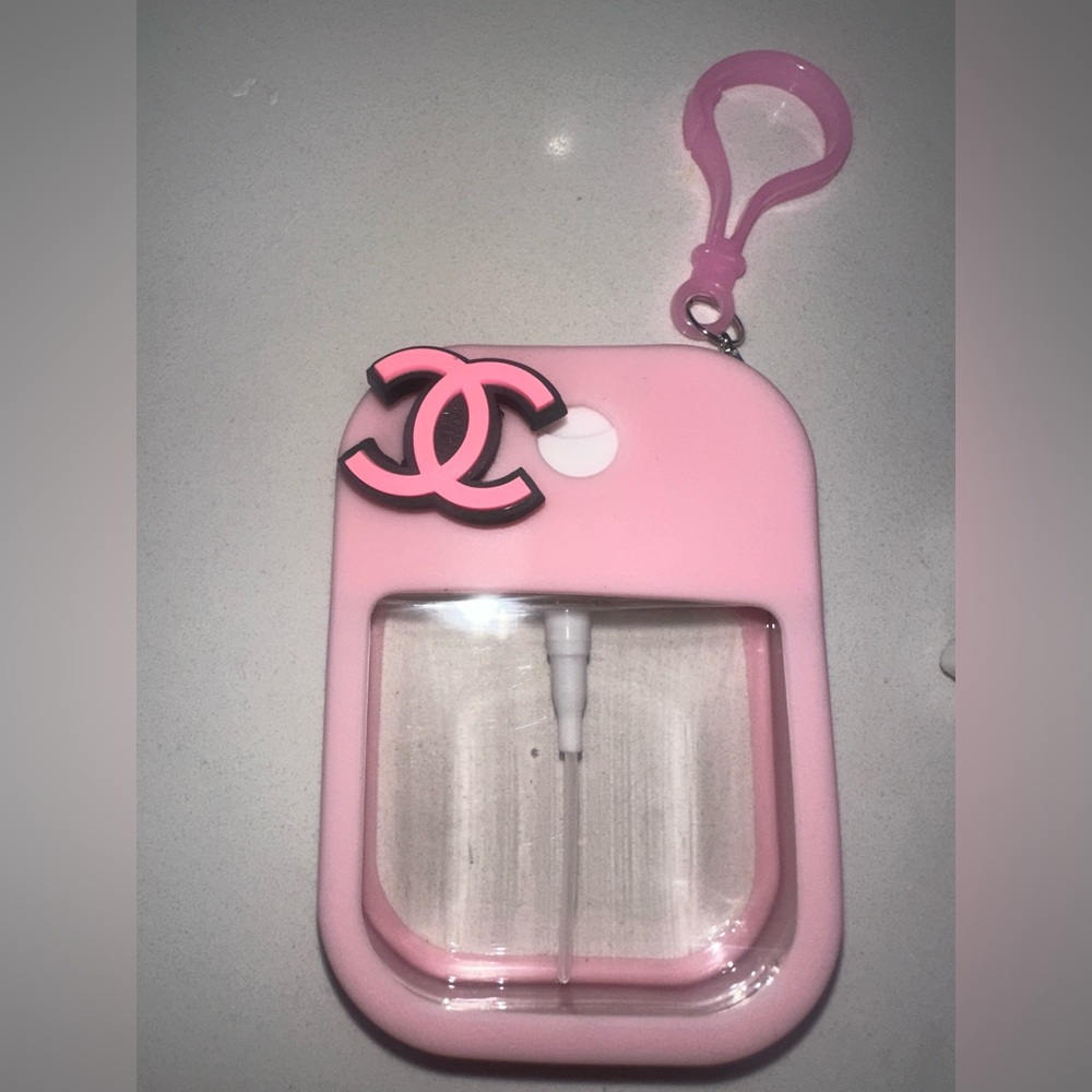Chanel logo Atomizer Spray Bottle Keychain